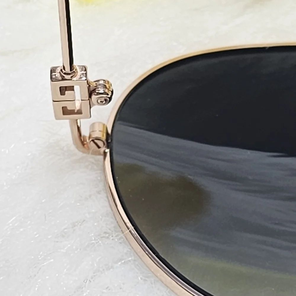 GIVENCHY UNISEX PILOT SUNGLASSES FREME GOLD